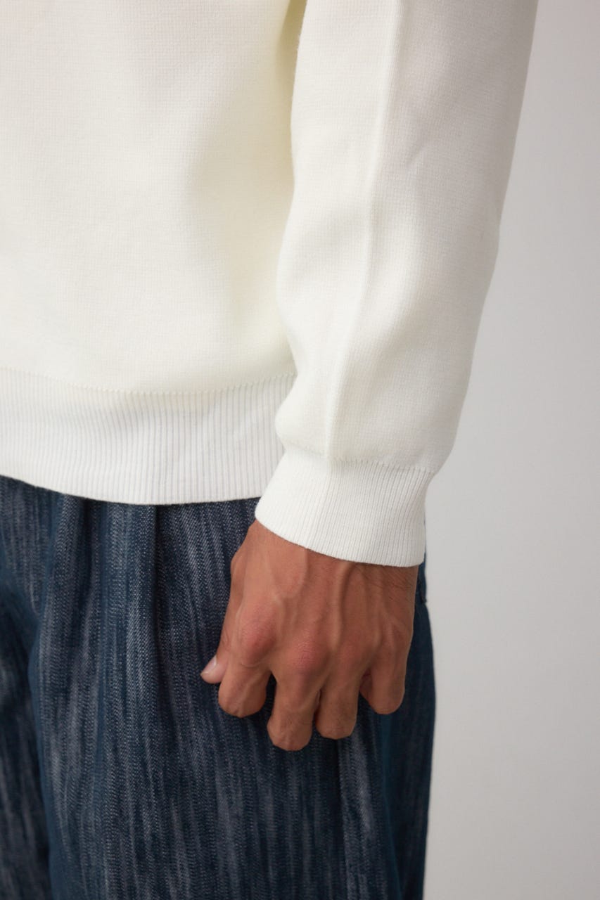 ミラノリブカーディガン O/WHT M