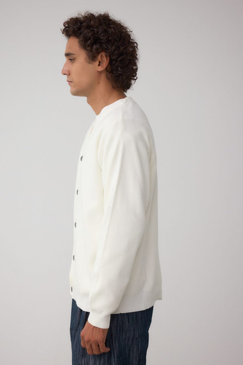 ミラノリブカーディガン O/WHT M