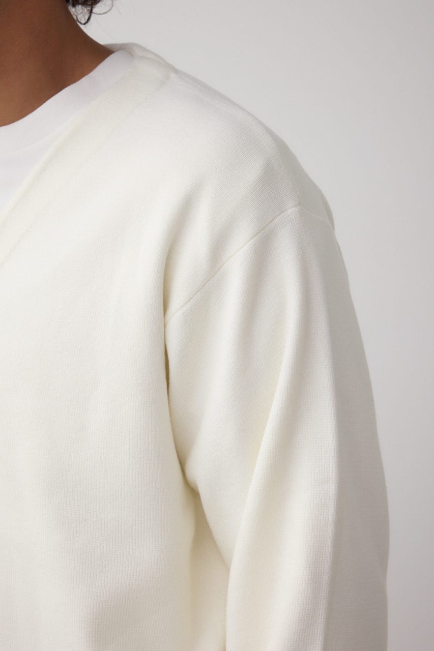 ミラノリブカーディガン O/WHT M