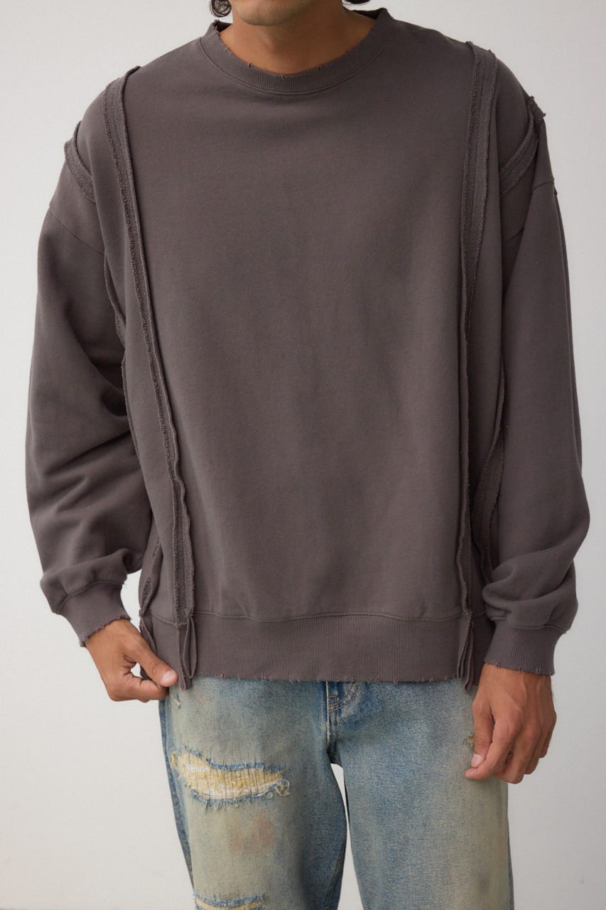 ステップヘムヘビースウェット L/BLK L