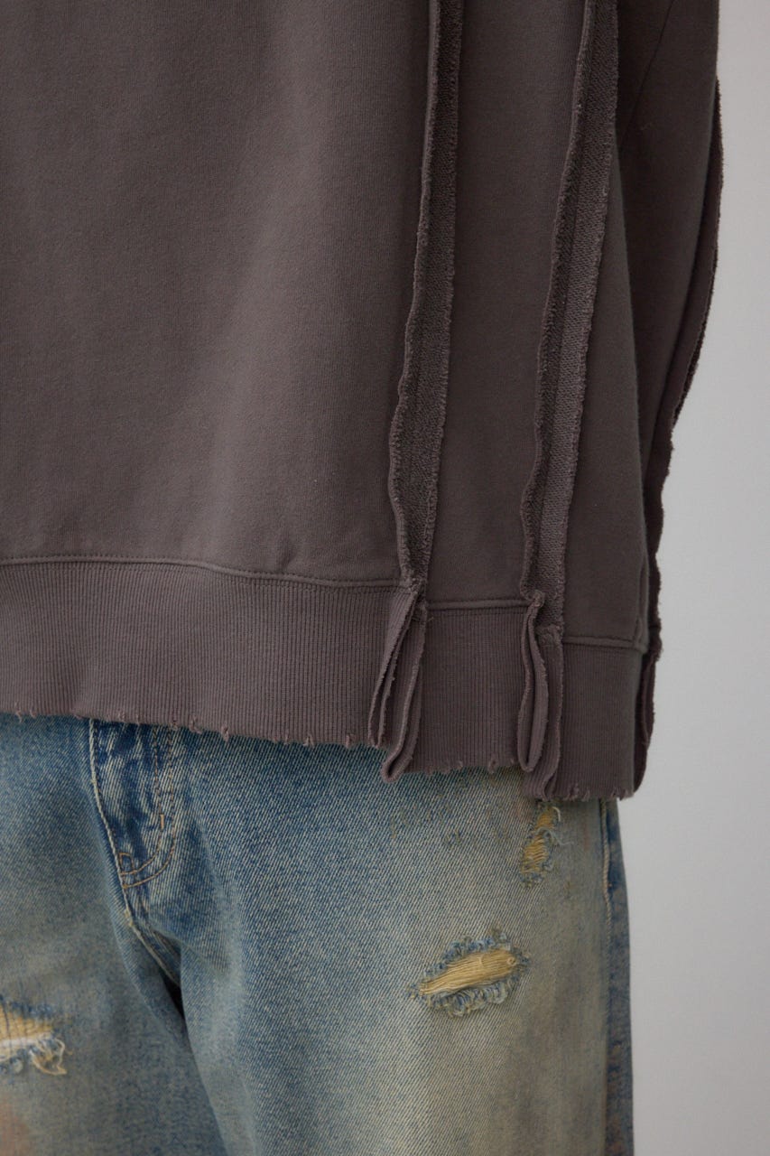 ステップヘムヘビースウェット L/BLK L