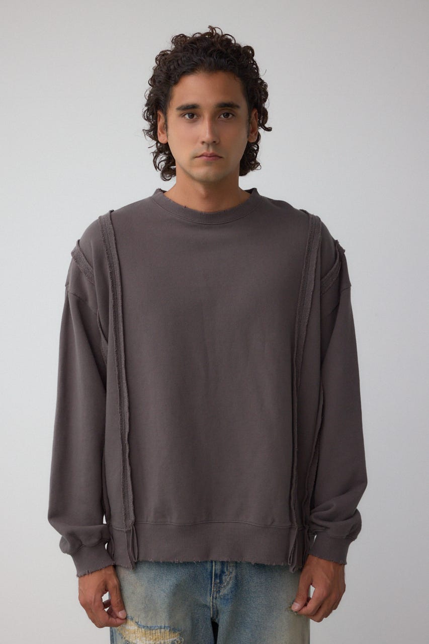 ステップヘムヘビースウェット L/BLK L