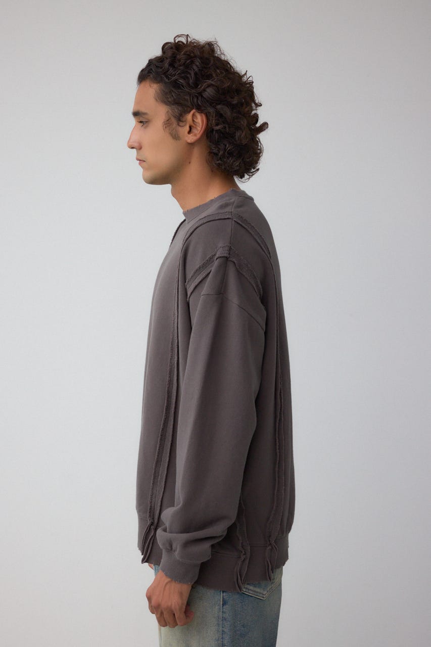 ステップヘムヘビースウェット L/BLK L