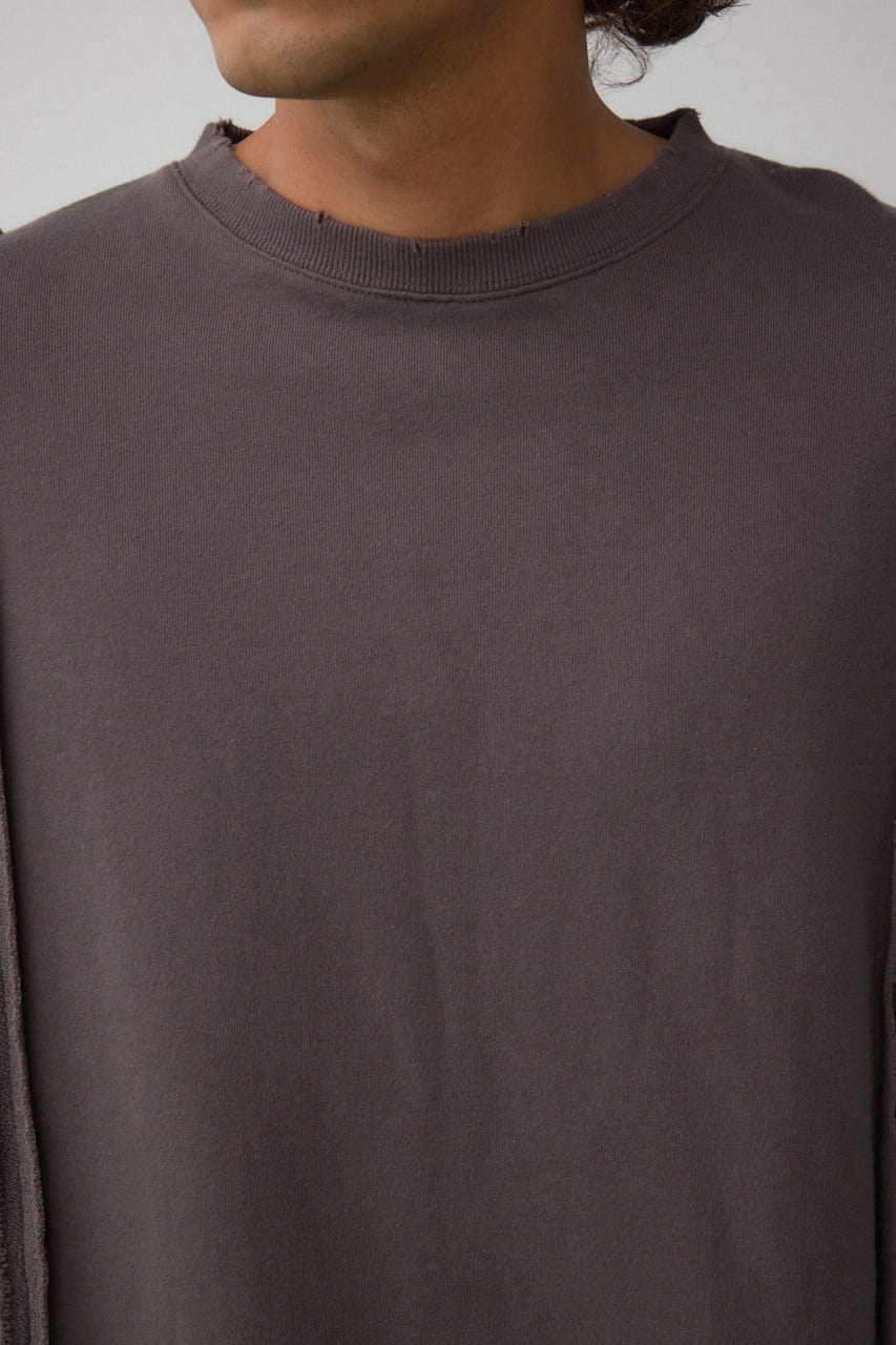 ステップヘムヘビースウェット L/BLK L