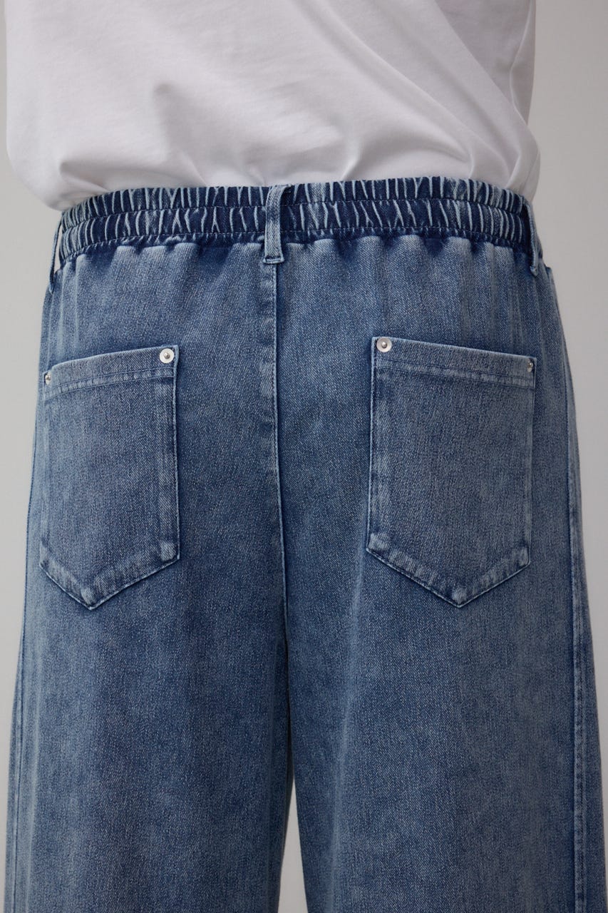 ブルレアBluelea Original embroidery ツイードパンツ ル シェル ブルー - LE CIEL BLEU | Tweed Pants-Black-34の通販