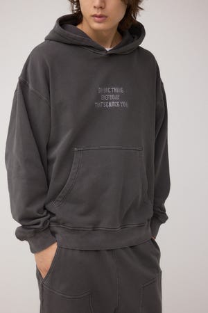 スウェットプルオーバーパーカー