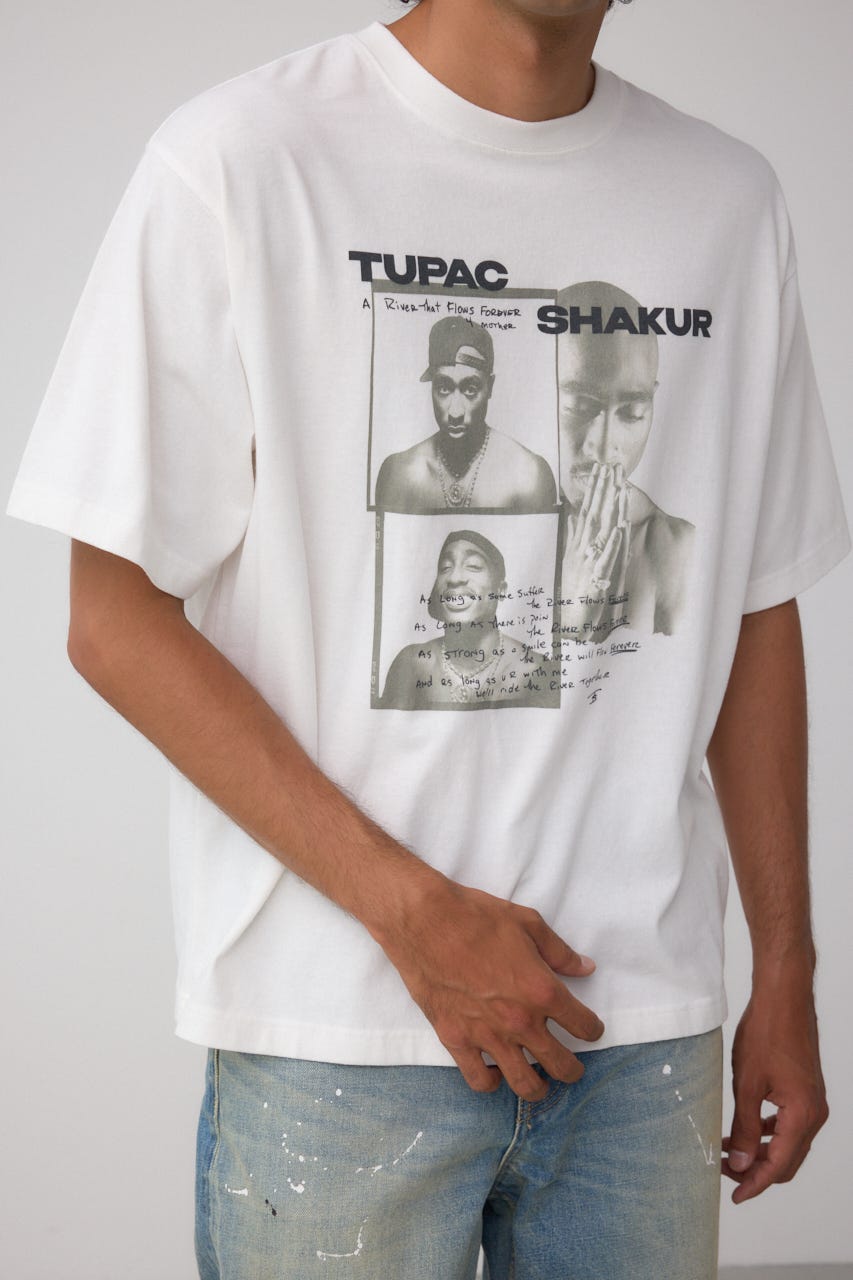 2pac ヴィンテージtシャツ 青 DELTAタグ　希少品　2003年 2pac ヴィンテージtシャツ 青 DELTAタグ 希少品 2003年 - メルカリ