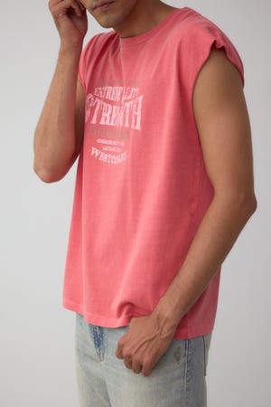 ピグメントグラフィックノースリーブトップス