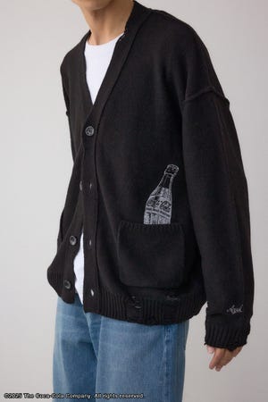 【Coca-Cola（R）｜AZUL】ダメージカーディガン