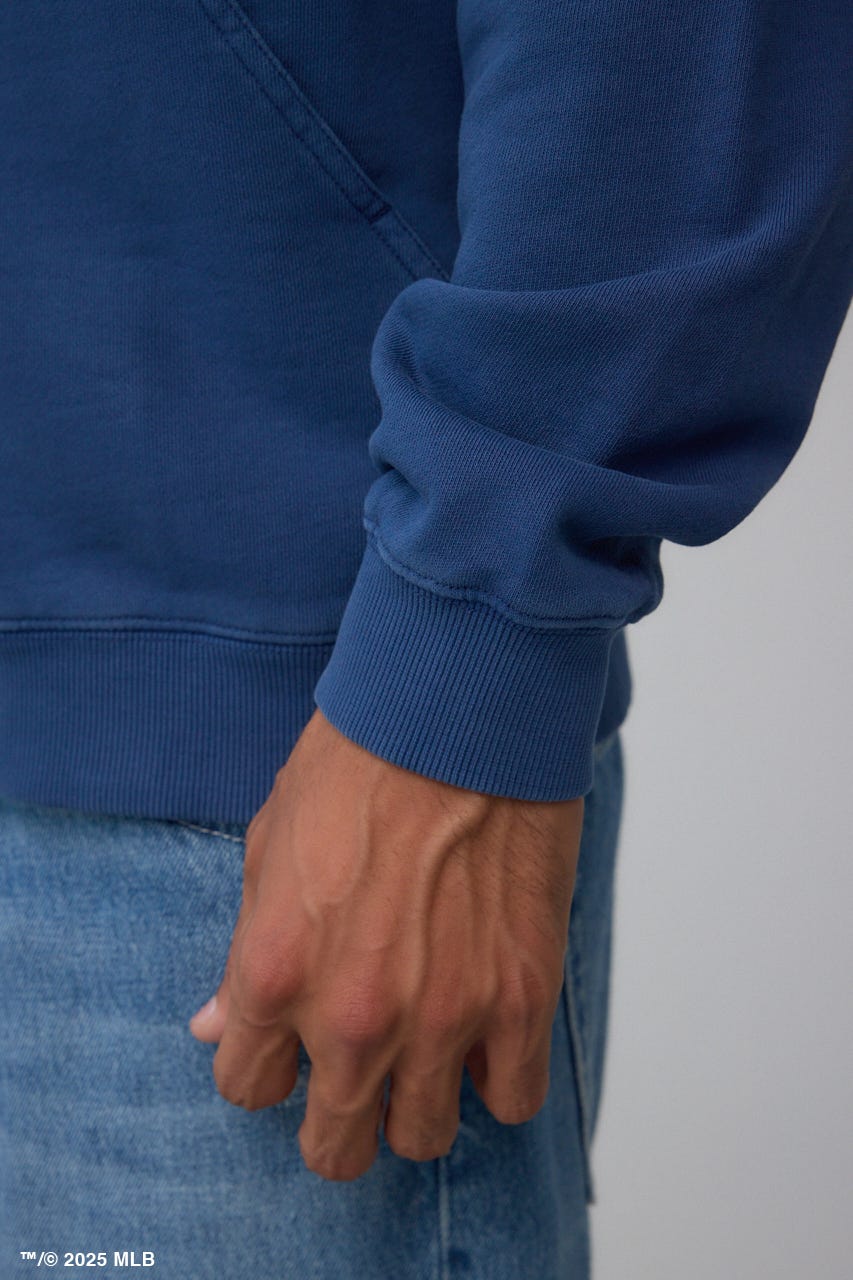 【MLB】AZUL ピグメント ジップパーカー NVY M