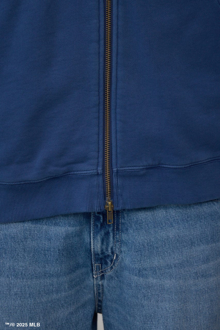 【MLB】AZUL ピグメント ジップパーカー NVY M