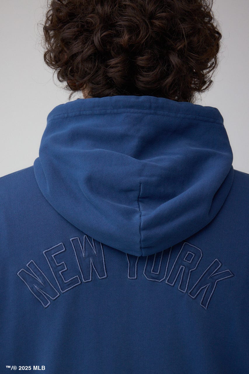 【MLB】AZUL ピグメント ジップパーカー NVY M