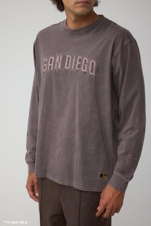 【MLB】AZUL ピグメントダイ 長袖TEE