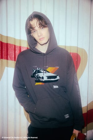 【Back to the Future｜AZUL】カラーフロッキーフーディー