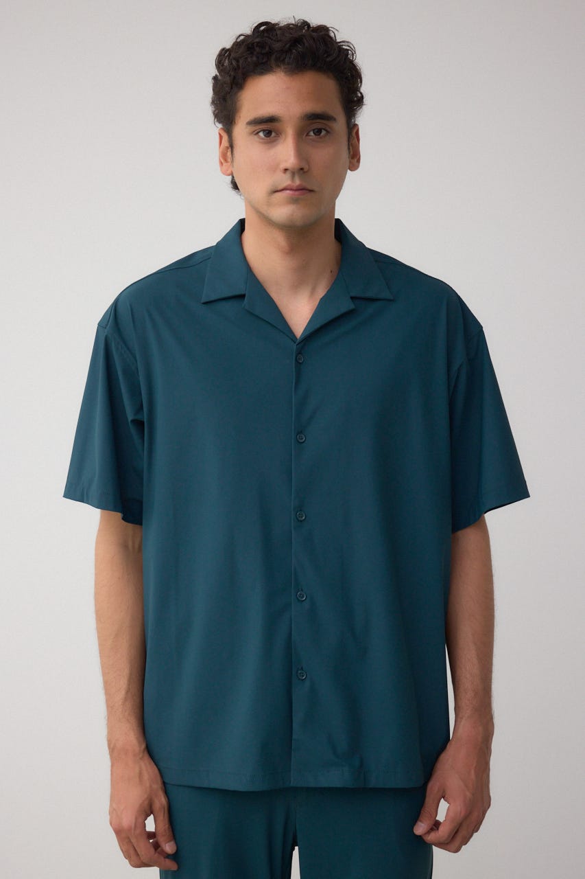 AZUL BY MOUSSY | ダイヤモンドストレッチ開襟シャツ (シャツ