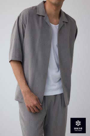 接触冷感フェイクスウェードセットアップ