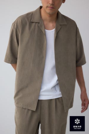 接触冷感フェイクスウェードセットアップ