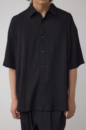 タック楊柳リラックスシャツ