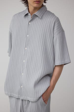 タック楊柳リラックスシャツ