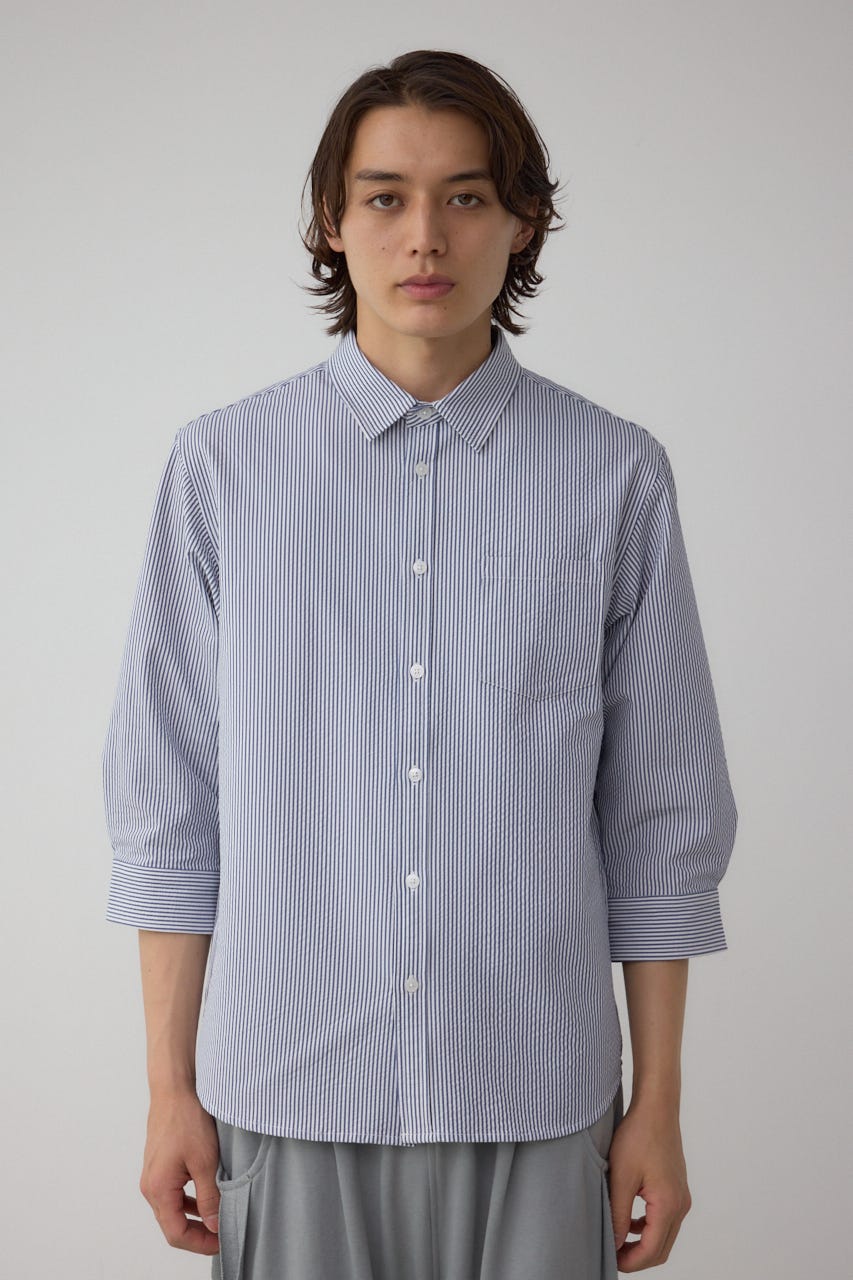 kf様ご購入分 AZUL BY MOUSSY | シアサッカー7分袖シャツ (シャツ・ブラウス