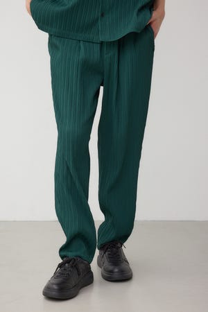 タック楊柳リラックスパンツ