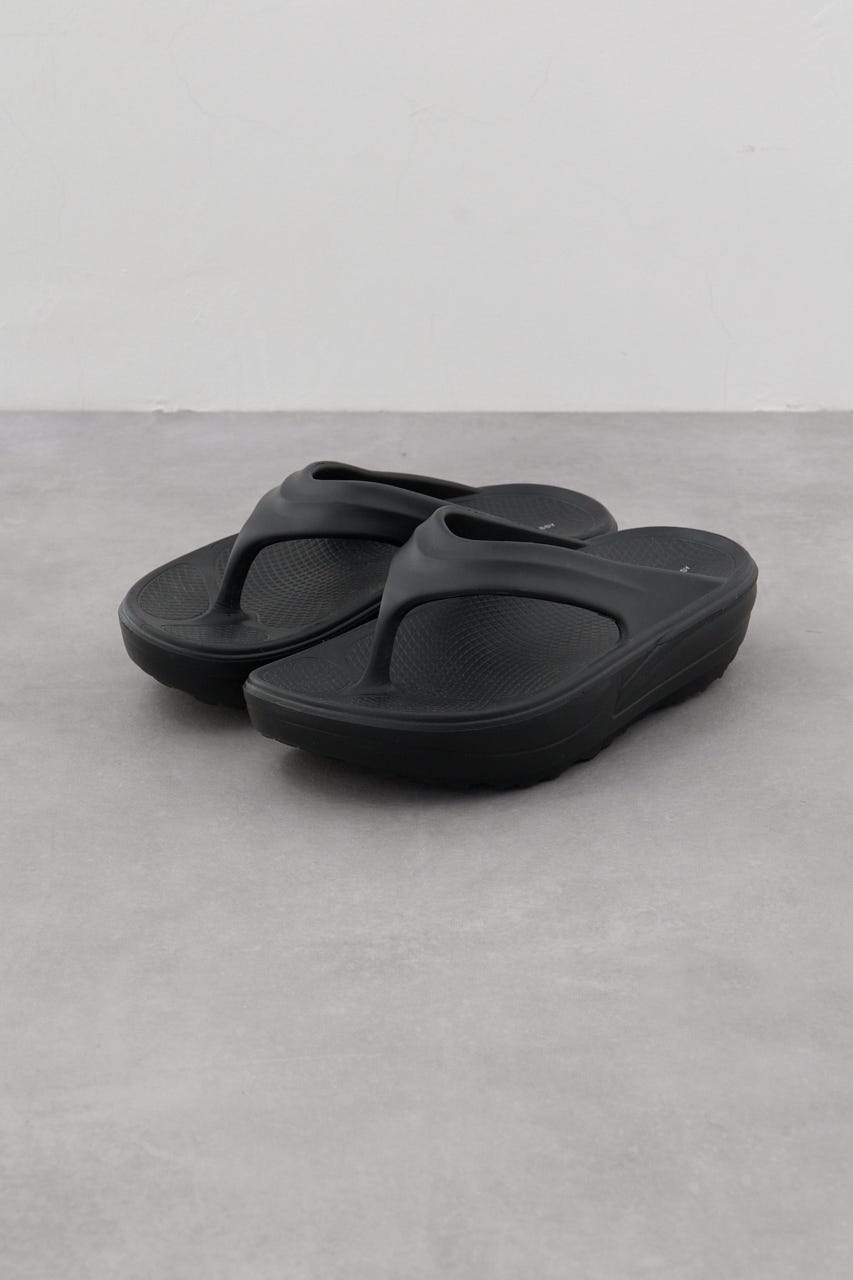 ラクフィールプラットフォームトングサンダル BLK M