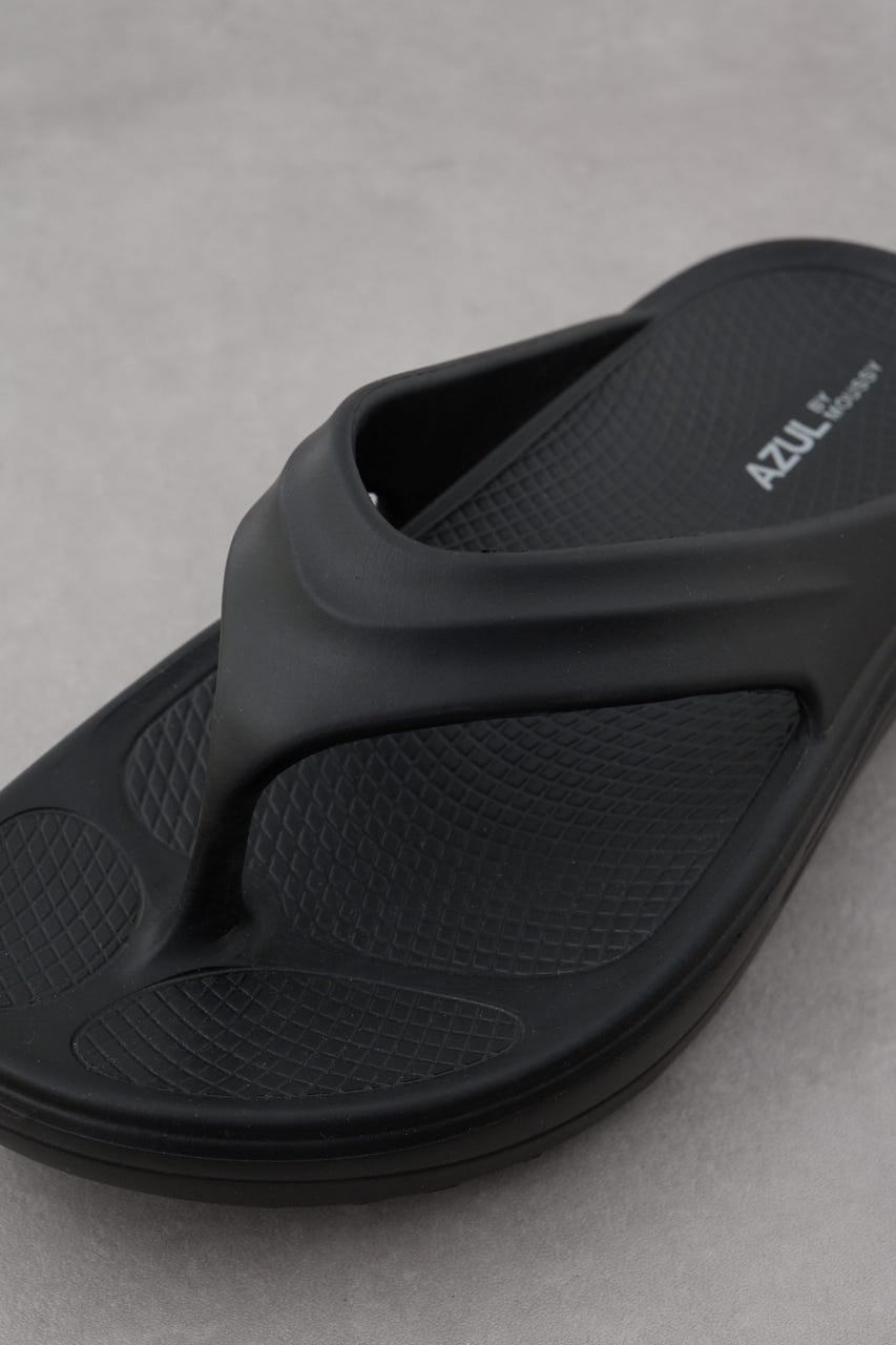 ラクフィールプラットフォームトングサンダル BLK M