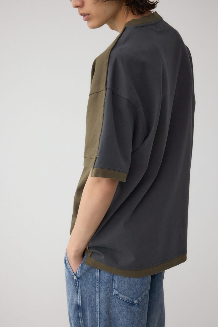 AZUL BY MOUSSY | 前後配色切り替えトップス (Tシャツ