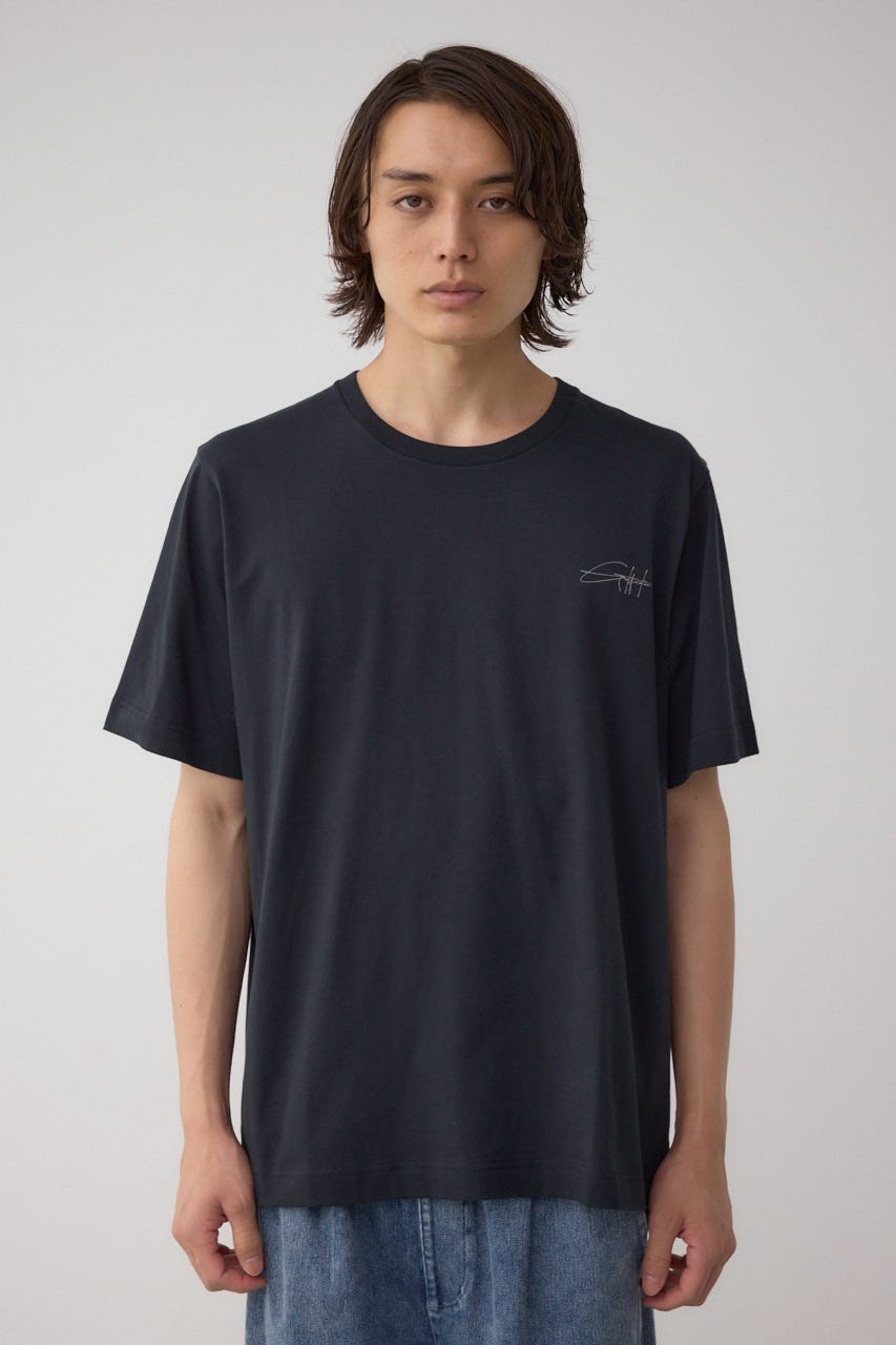 青色 コットン100% Tシャツ AZUL BY MOUSSY | AZコットンロゴTシャツ (Tシャツ・カットソー