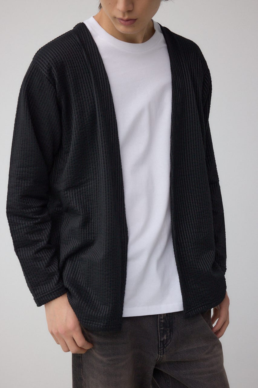 カットストライプトッパー 柄BLK L