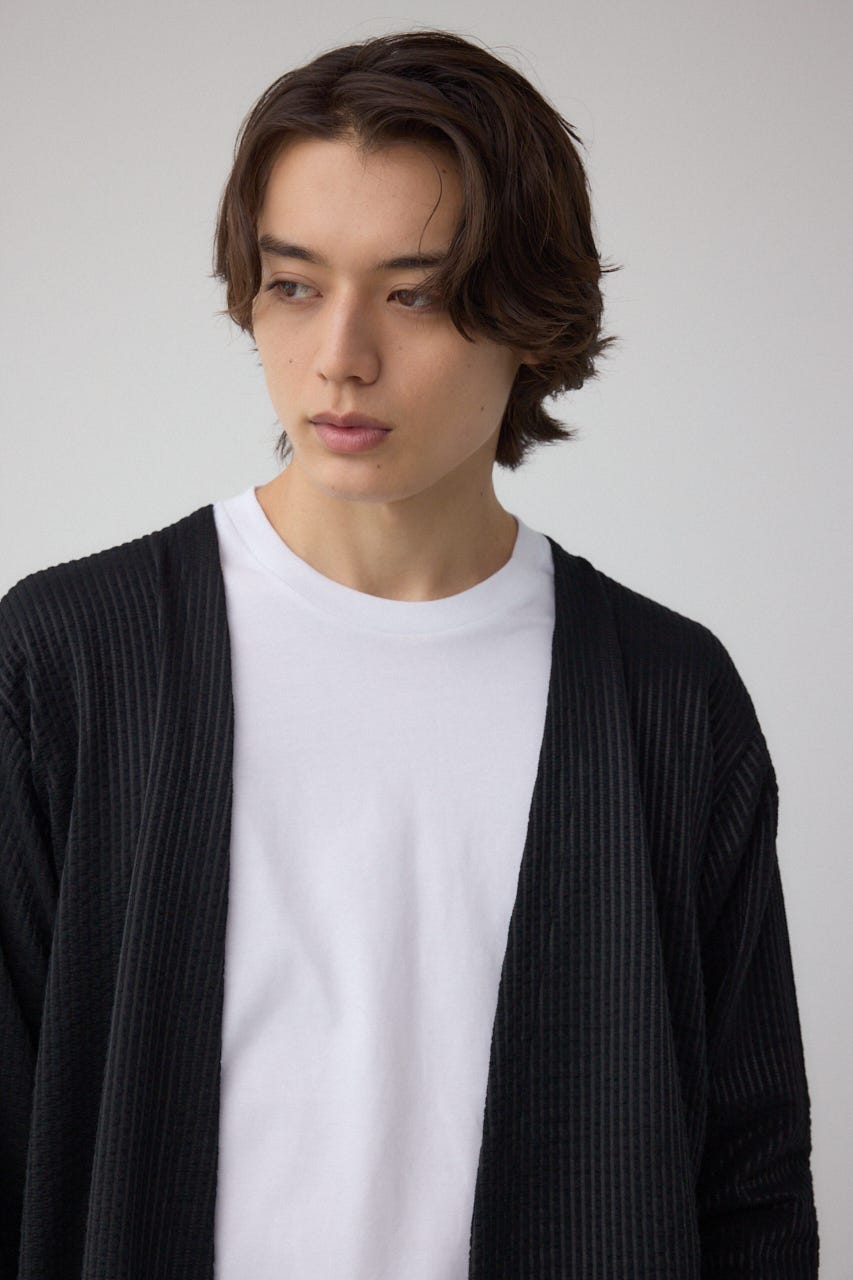 カットストライプトッパー 柄BLK L