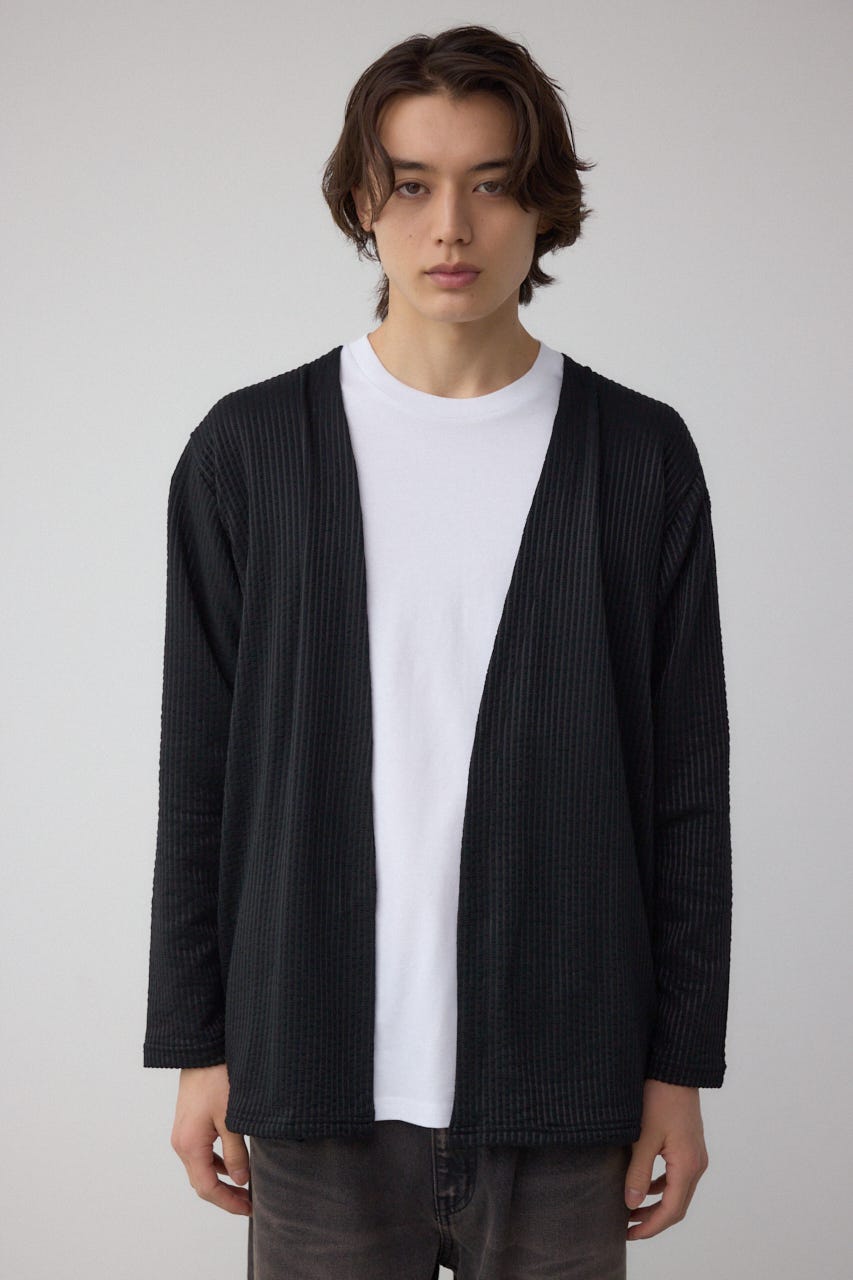 カットストライプトッパー 柄BLK L