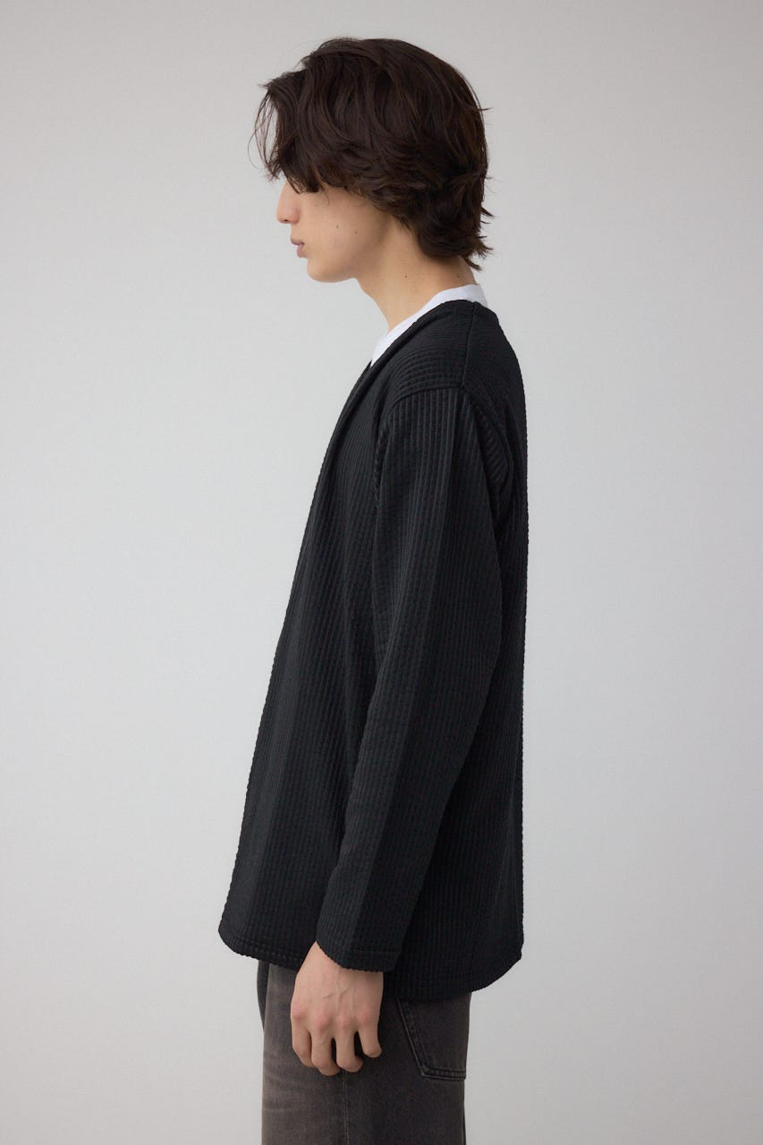 カットストライプトッパー 柄BLK L