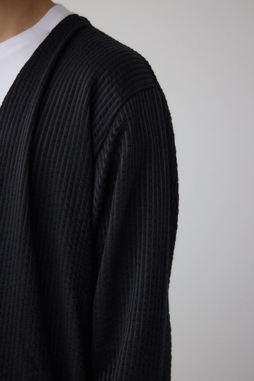 カットストライプトッパー 柄BLK L