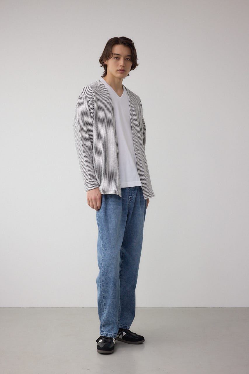 カットストライプトッパー 柄WHT L