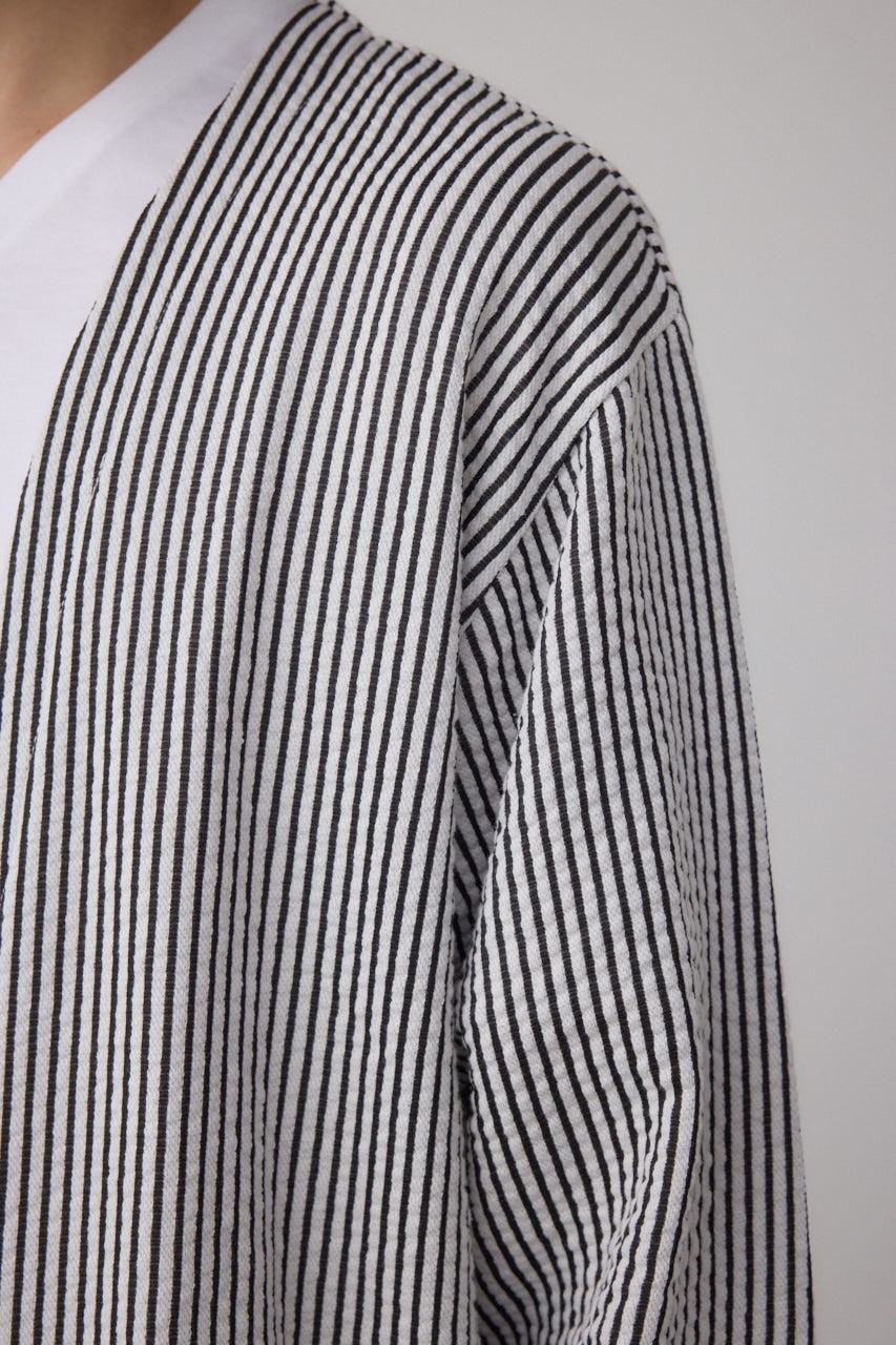 カットストライプトッパー 柄WHT L