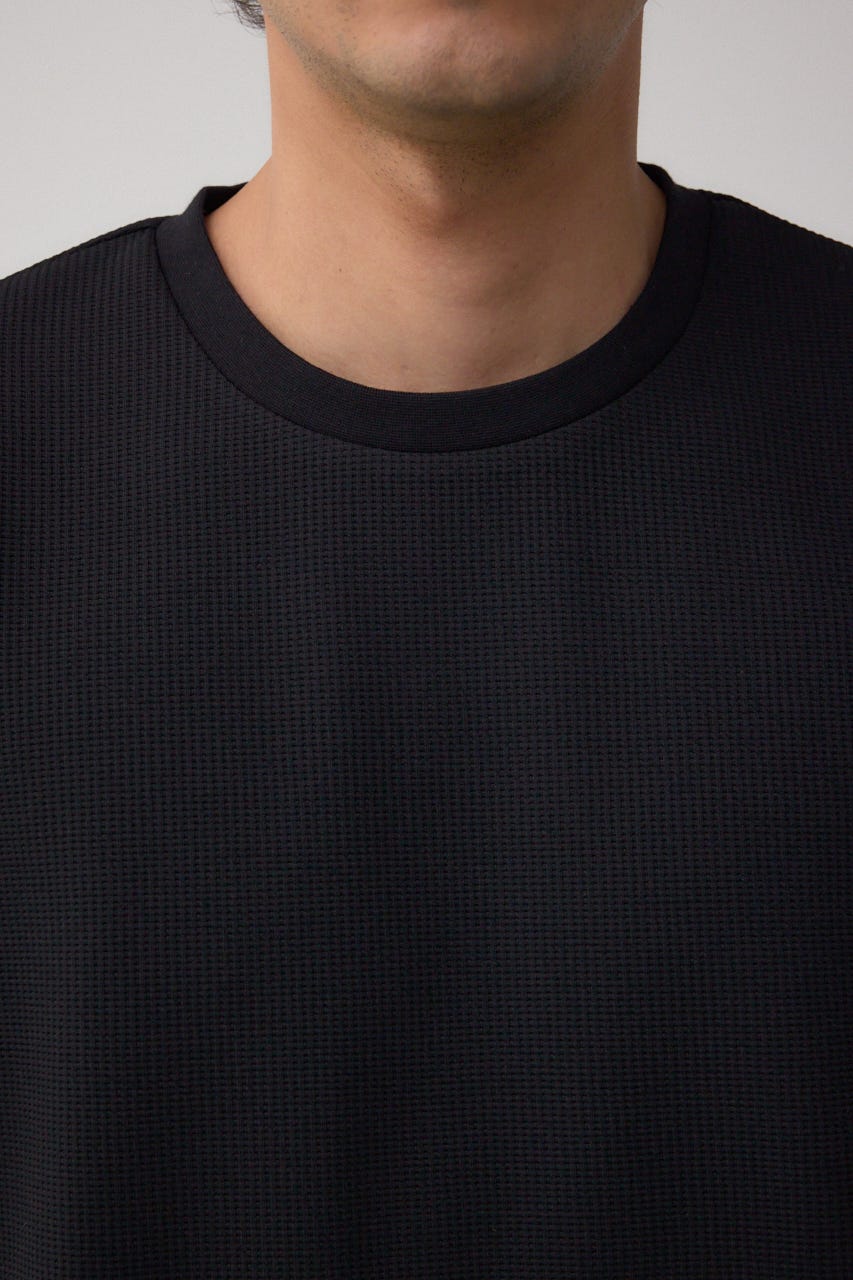 シャツスウィッチングプルオーバー 柄BLK L