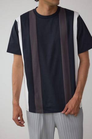 ラインスウィッチングTシャツ