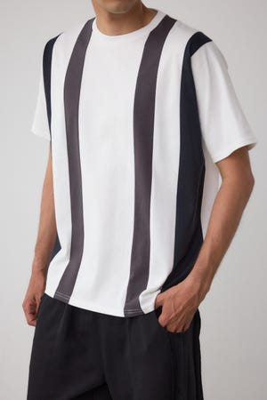 ラインスウィッチングTシャツ