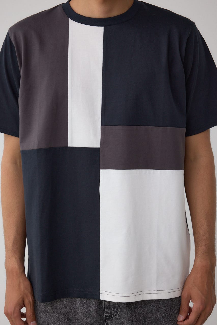 タオルとTシャツセット（青・黒） SWITCHING TWO TONE TOPS[品番：AZLW0020838]｜AZUL BY MOUSSY
