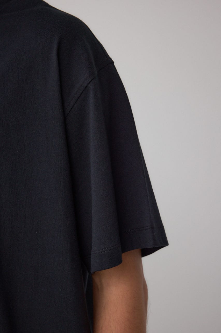 楊柳レイヤードTシャツ BLK L