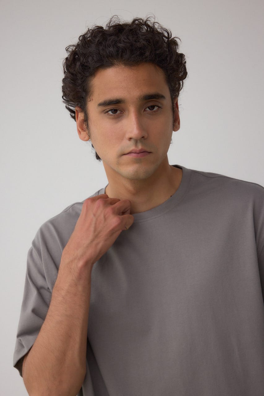 楊柳レイヤードTシャツ GRY L