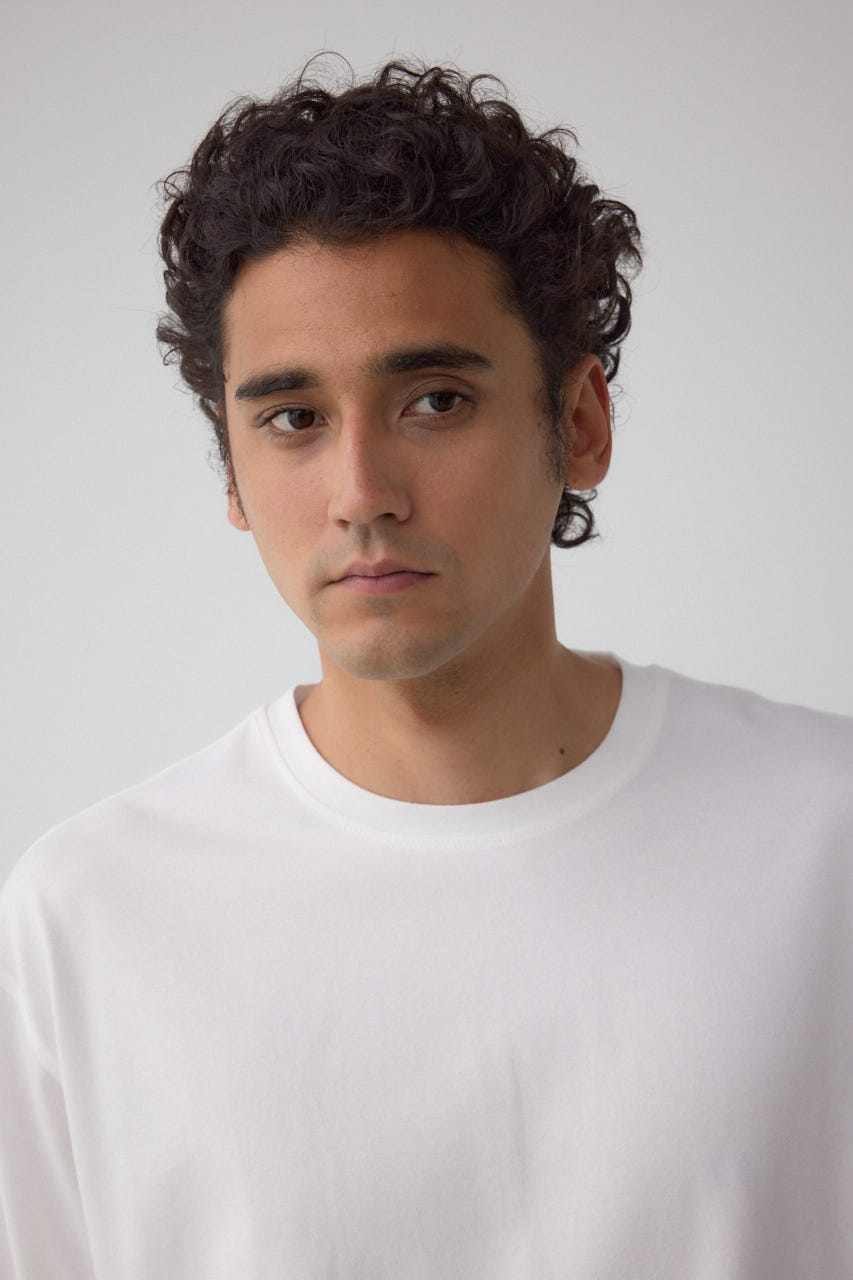 楊柳レイヤードTシャツ WHT L