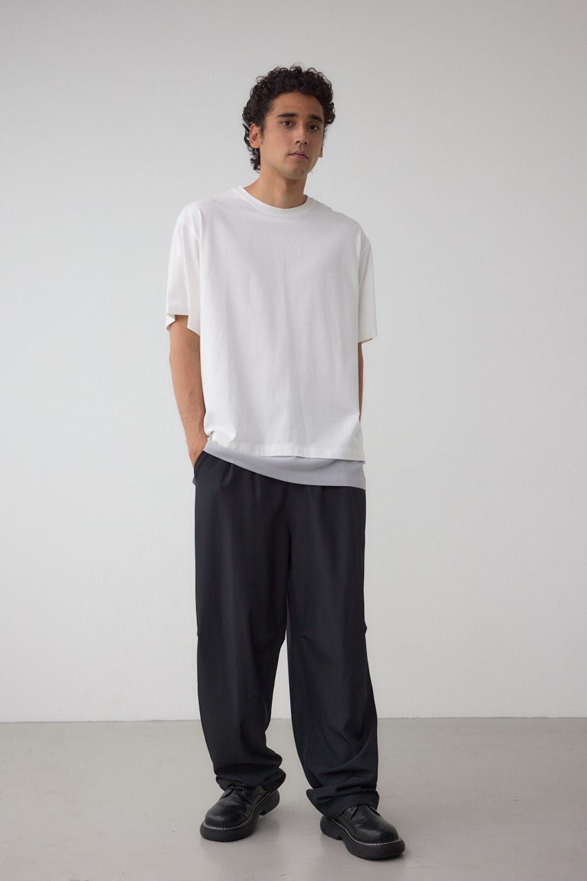 楊柳レイヤードTシャツ WHT L