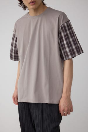 異素材スウィッチングトップス