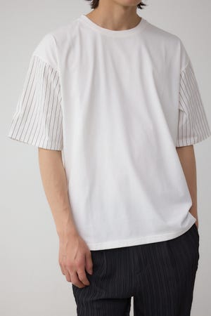 異素材スウィッチングトップス