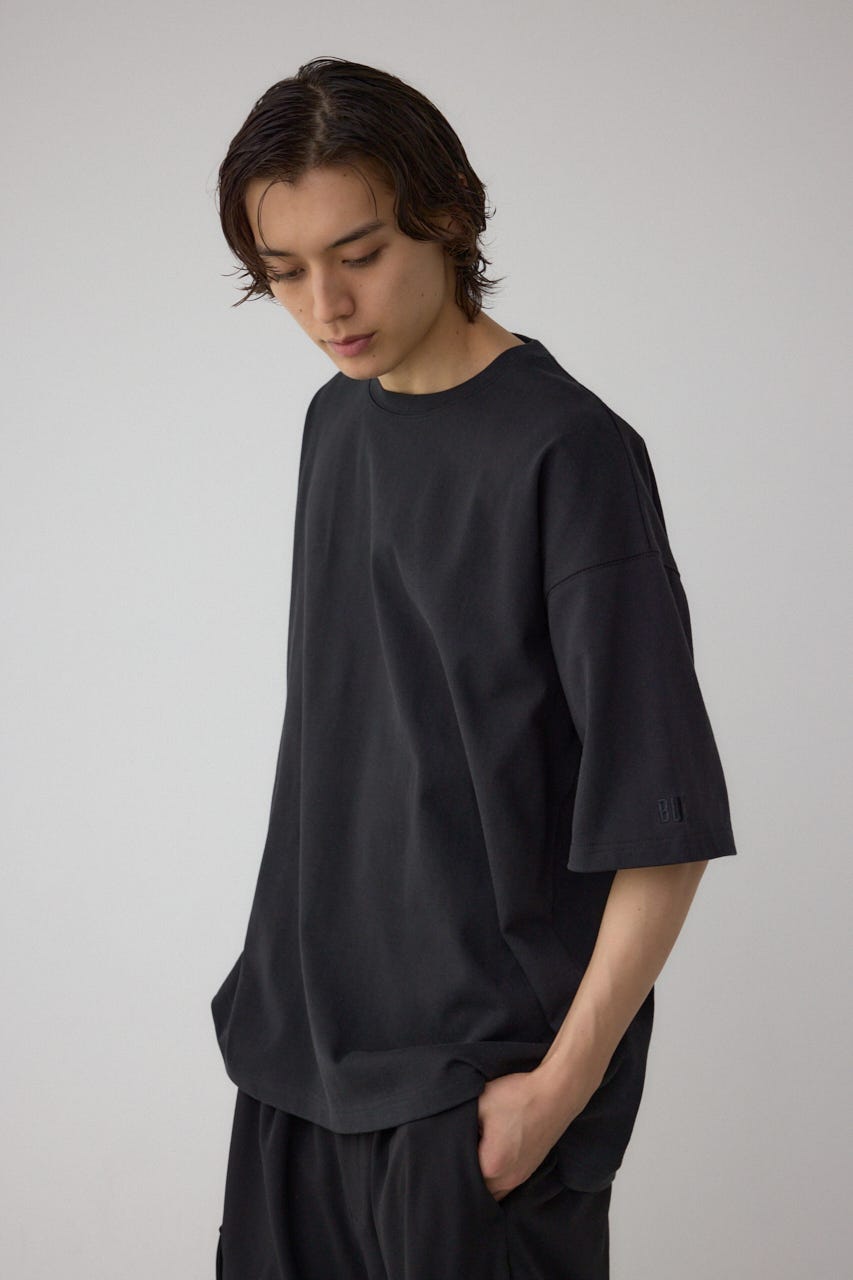 エクストリームコットン刺繍TEE BLK L