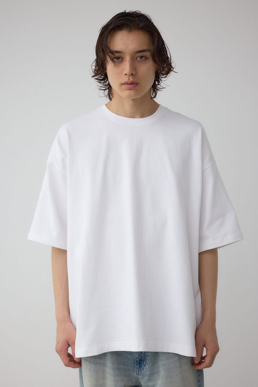 エクストリームコットン刺繍TEE WHT L