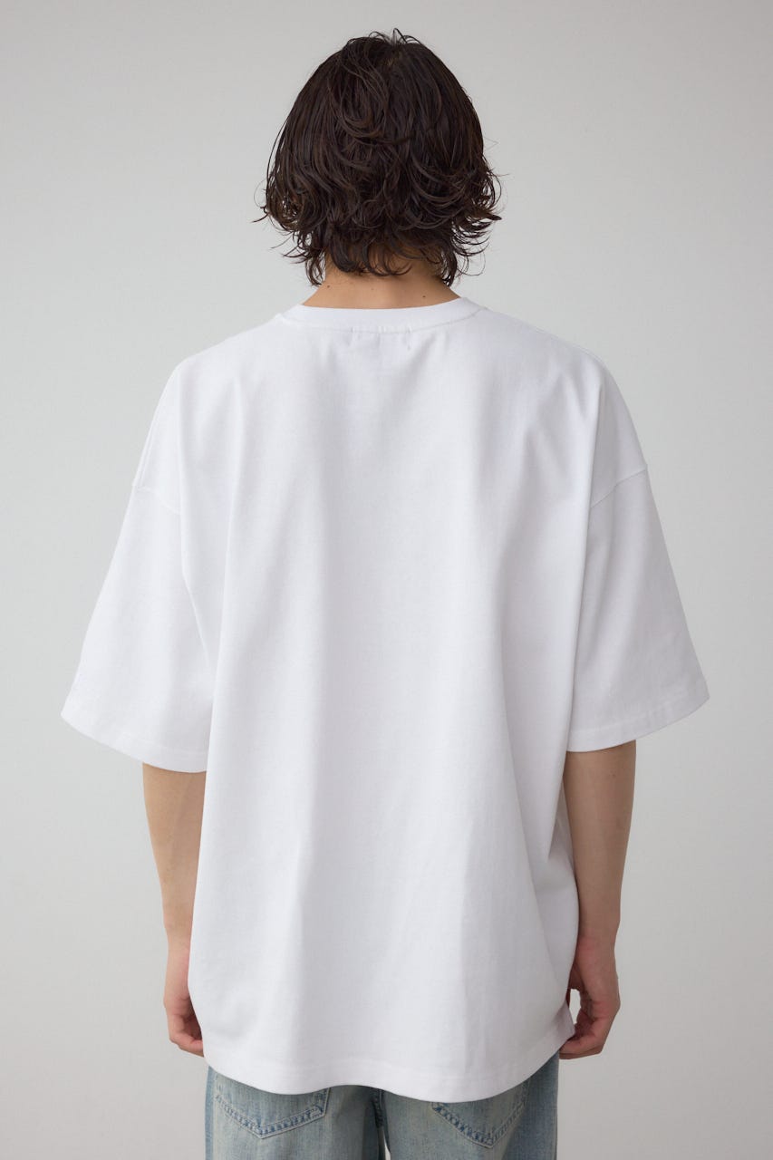 エクストリームコットン刺繍TEE WHT L