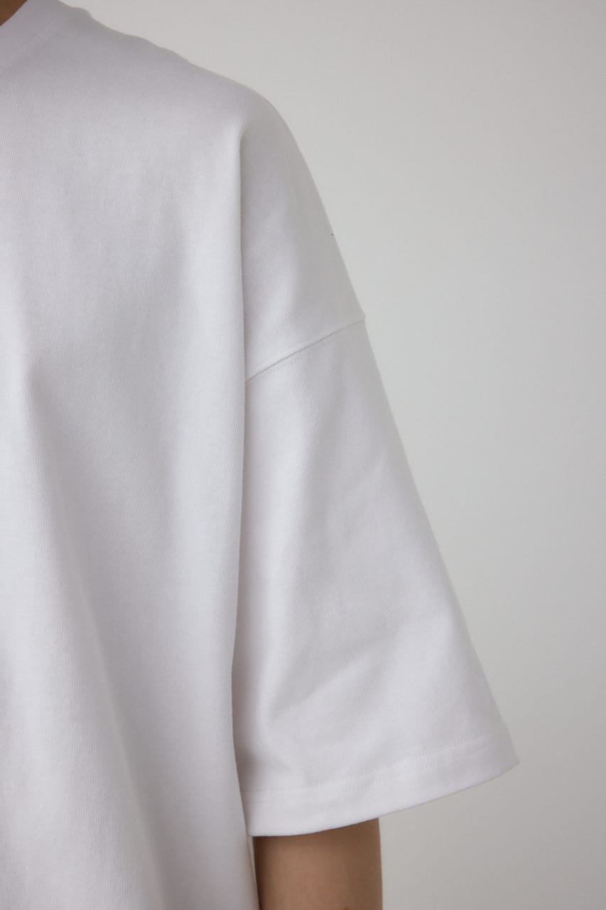 エクストリームコットン刺繍TEE WHT L